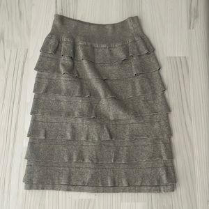 Bebe Grey Pencil skirt